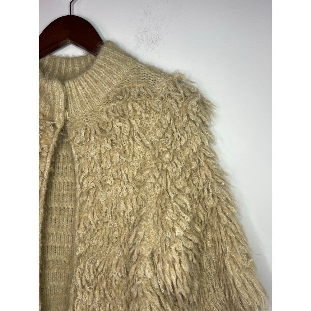 ANTHROPOLOGIE Knitted & Knotted TALAH Eyelash Cardigan Size XS - Picture 2 of 8
